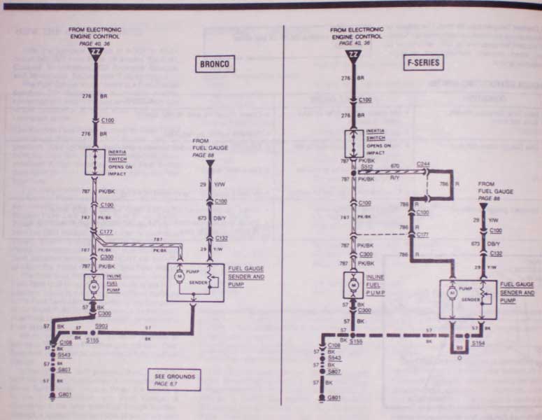 1988 Ford Bronco Fuel Diagram