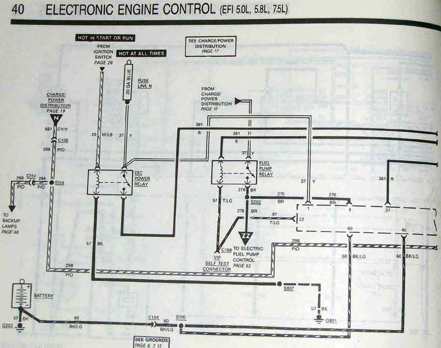 1986 Ford bronco fuel pump relay #8