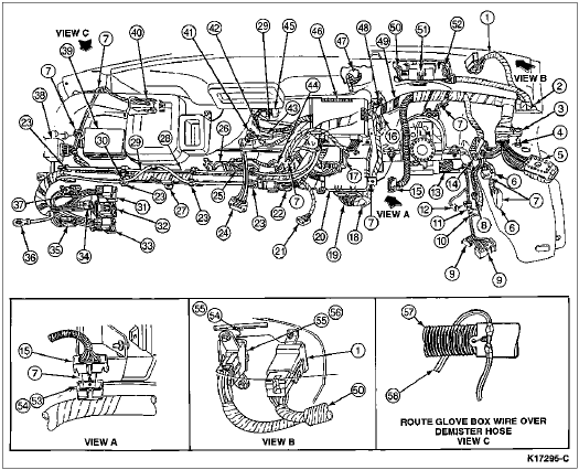 air bag light, can someone help? - 80-96 Ford Bronco Tech ... ford f100 radio wiring diagram 
