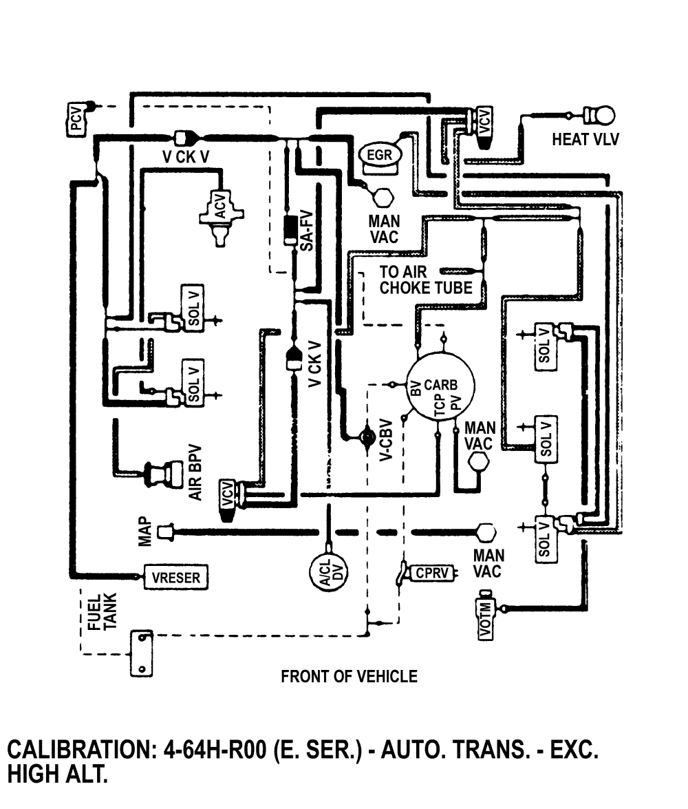 Ford bronco vacuum hose diagram #2