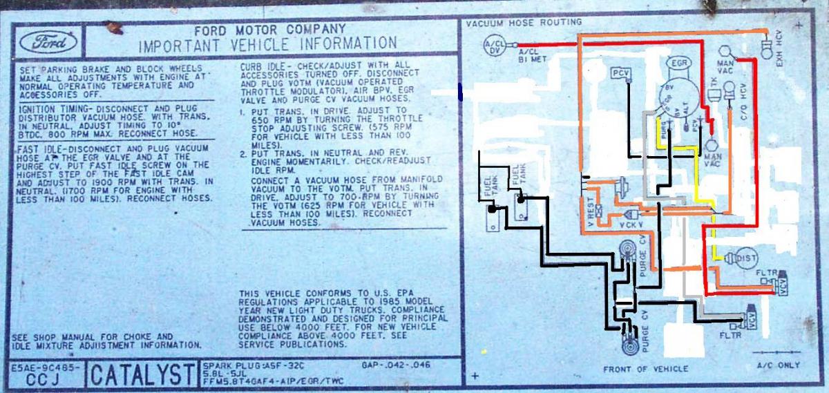 1978 Ford 351 Engine Diagram / Solved Vacuum Lines Diagram 351m Fixya