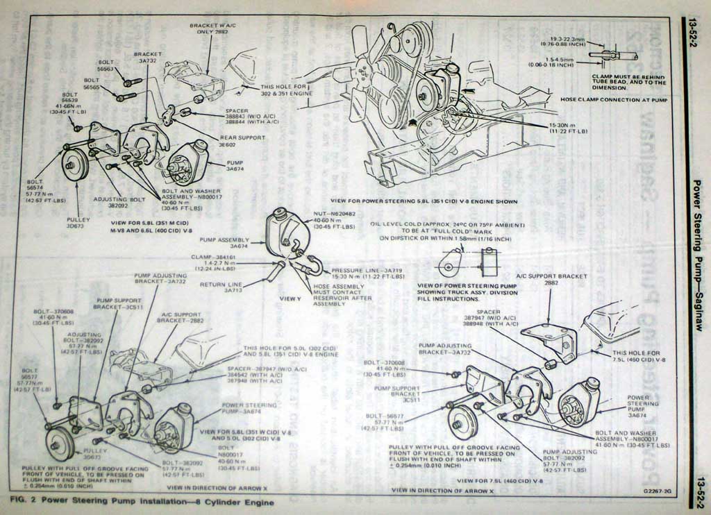 86 Bronco power steering pump - 80-96 Ford Bronco - 66-96 Ford Broncos