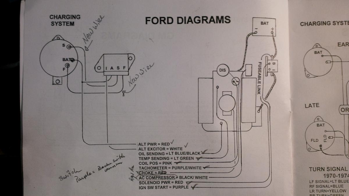 EZ Wiring Harness.... - 66-77 Early Bronco Tech Support ... chevy alternator harness 