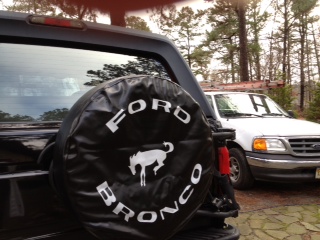 Original ford bronco tire cover #2