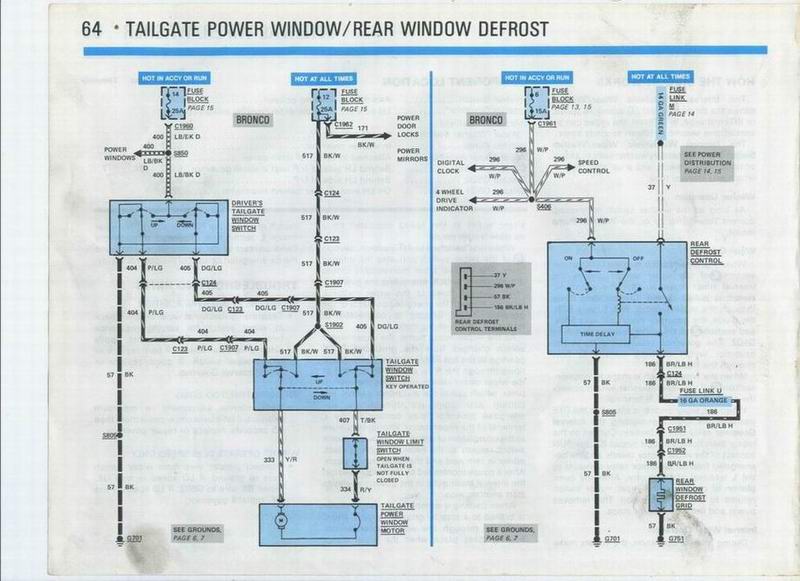 90 rear tailgate glass removal - 80-96 Ford Bronco Tech ... 83 f100 wiring diagram ford truck 